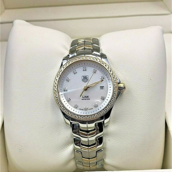 Ladies TAG Heuer Link Lady MOP Diamond Dial Diamon